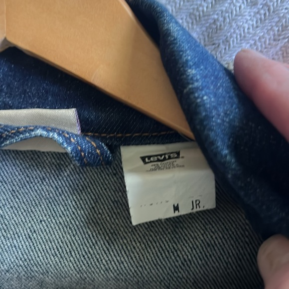 Levis blue Jean jacket size medium junior - Picture 3 of 4